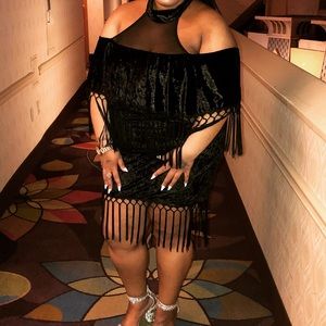 Debs Black Tossle dress